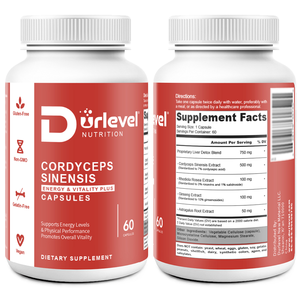 Cordyceps Sinensis Energy & Vitality Plus Dietary Supplement