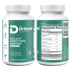 Cordyceps, Ginseng & Shilajit Vitality Plus Dietary Supplement